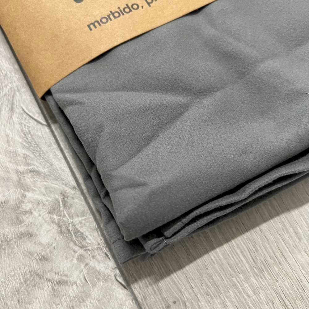 Set 6 Asciugamani Microfibra Oversize - Super Assorbenti, Veloce Asciugatura, Per Bagno E Spa, Grigio - Foto 3