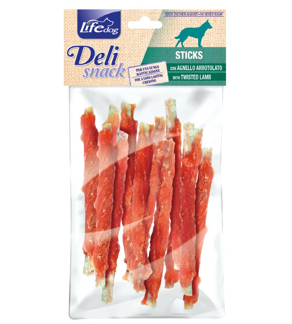 LifeDog - Deli Snack - Stick con Carne Essiccata - 100gr
