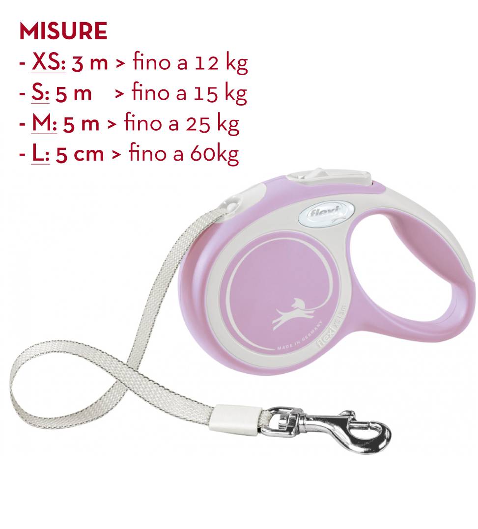 Flexi - New Comfort - Guinzaglio in Fettuccia - XS