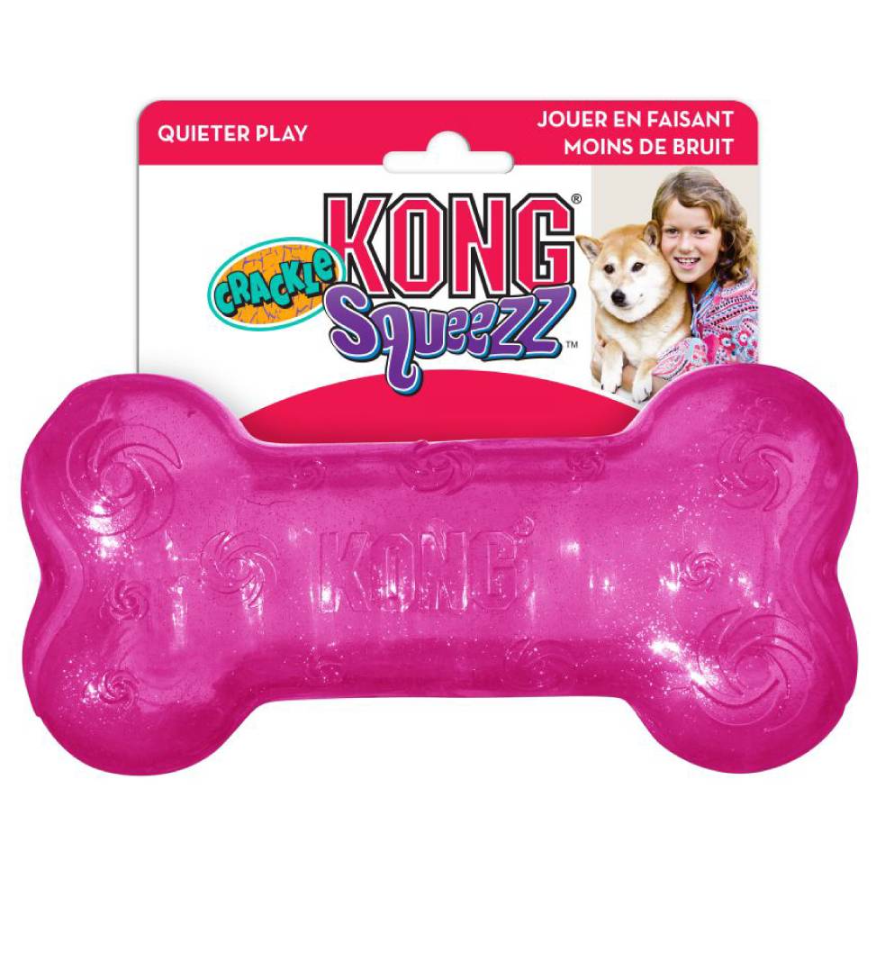 Kong - Squeezz Crackle Bone - M