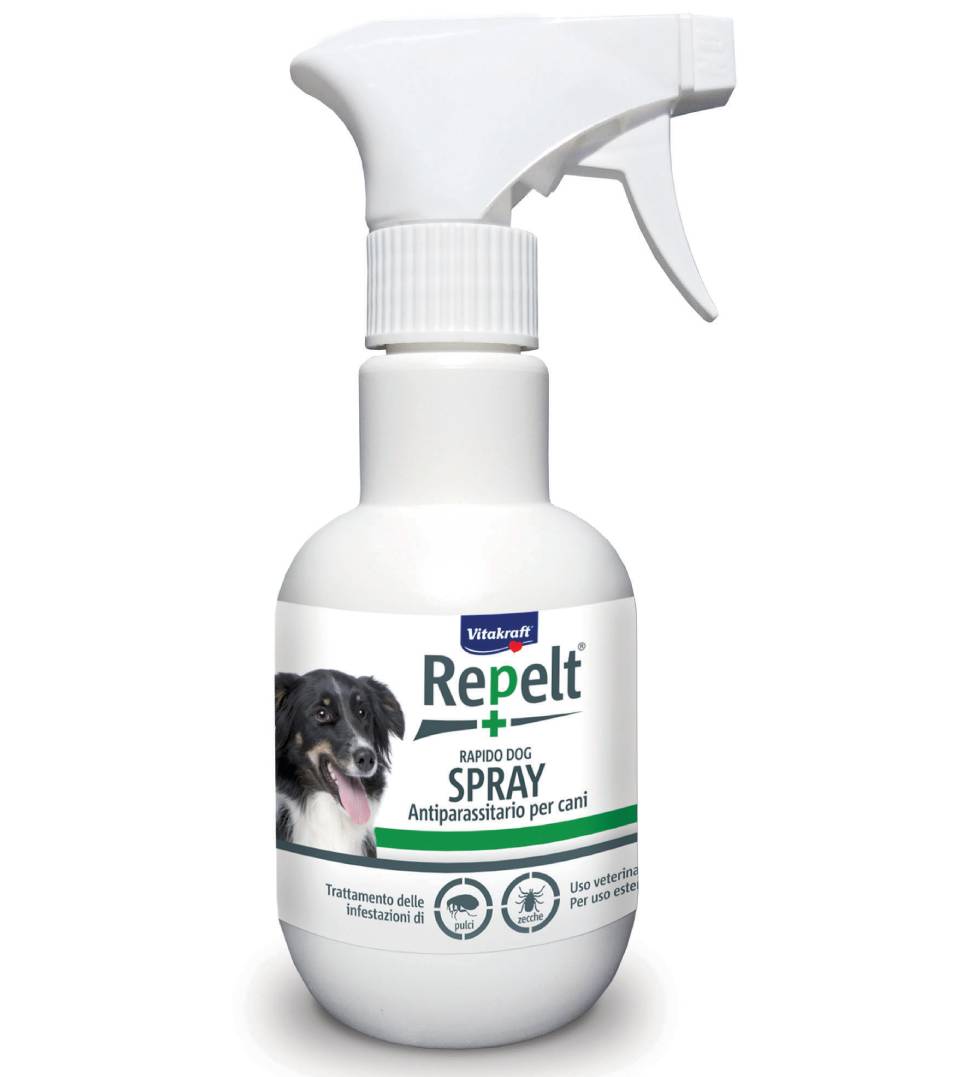 Spray Antiparassitario Pulci e zecche per Cani e Gatti 200 ml