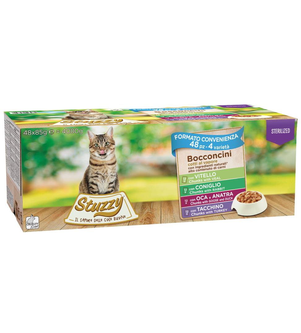 Stuzzy Cat - Megapack  - Sterilizzato - 85g x 48 buste