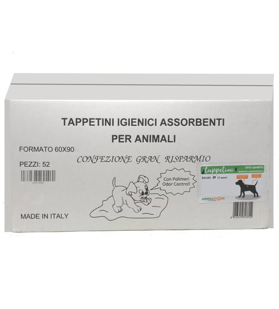 Eurofil - Megapack - 52 Tappetini Igienici Assorbenti - 60x90cm