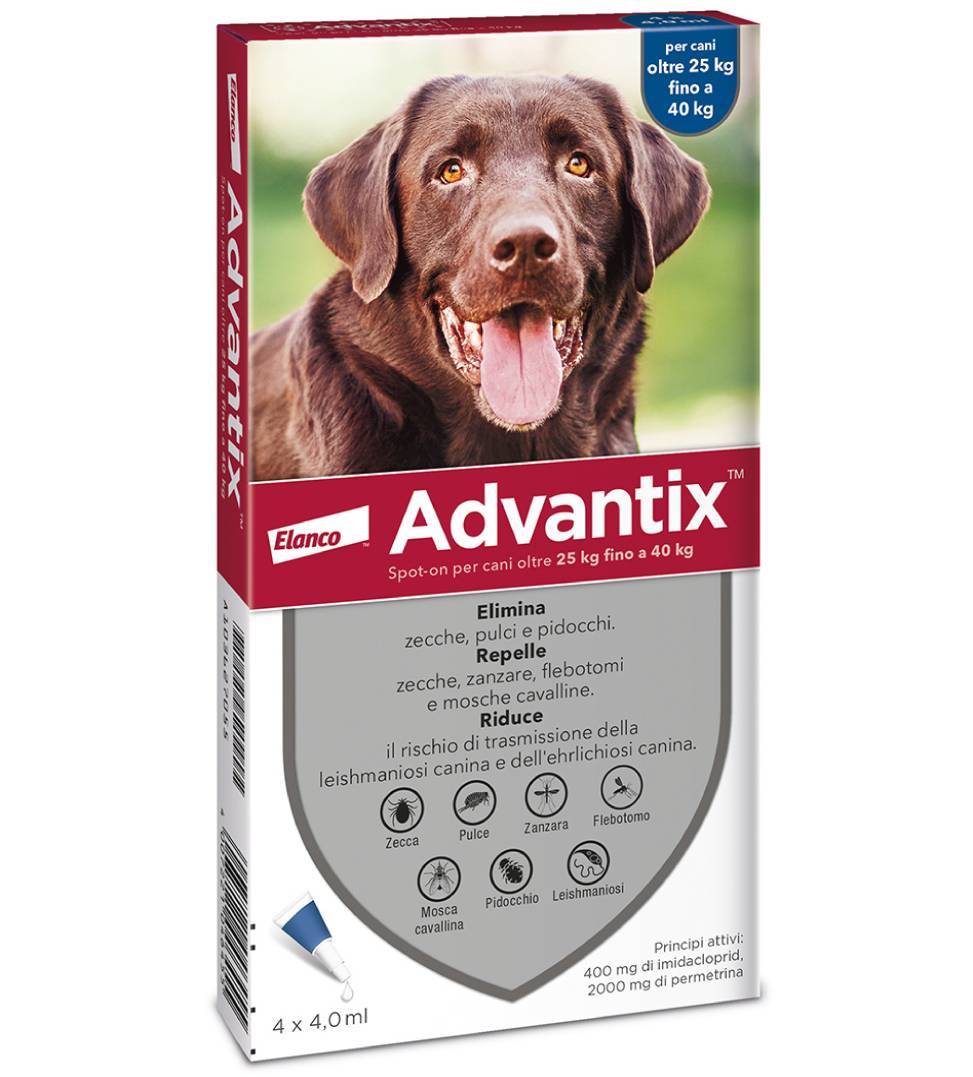 Elanco - Advantix - Da 25 a 40 kg - 4 pipette