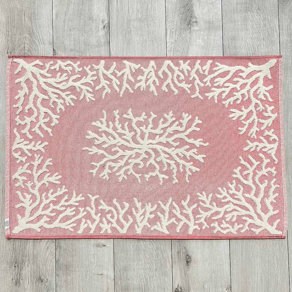 Tappeto Corallo Jacquard rosso 60 x 90