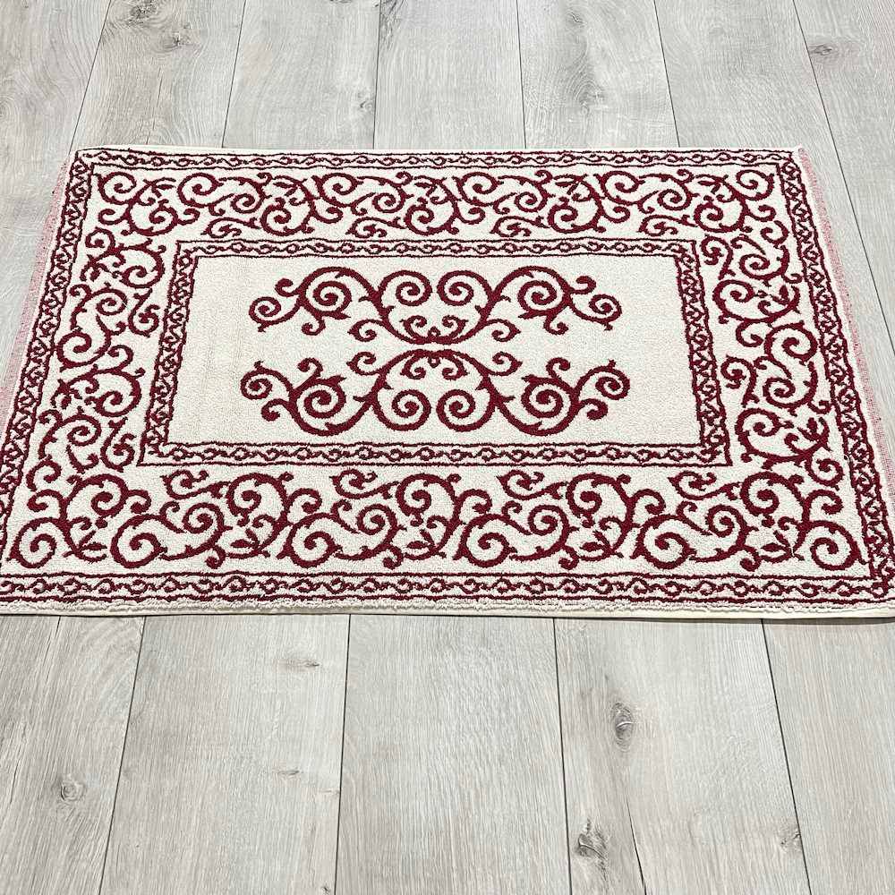 Tappeto barocco doubleface bordeaux 60 x 120