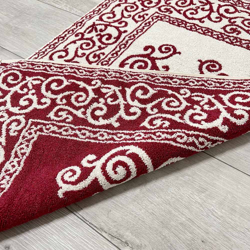 Tappeto barocco doubleface bordeaux 60 x 120