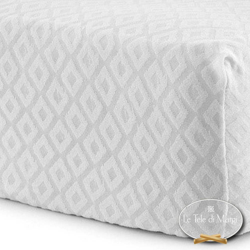 Coprimaterasso Jacquard spugna comfort matrimoniale