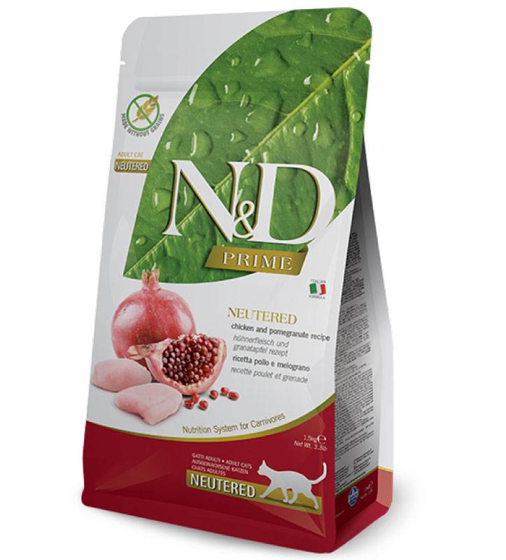 Farmina - N&D Prime Cat - Adult - Neutered - 1.5kg
