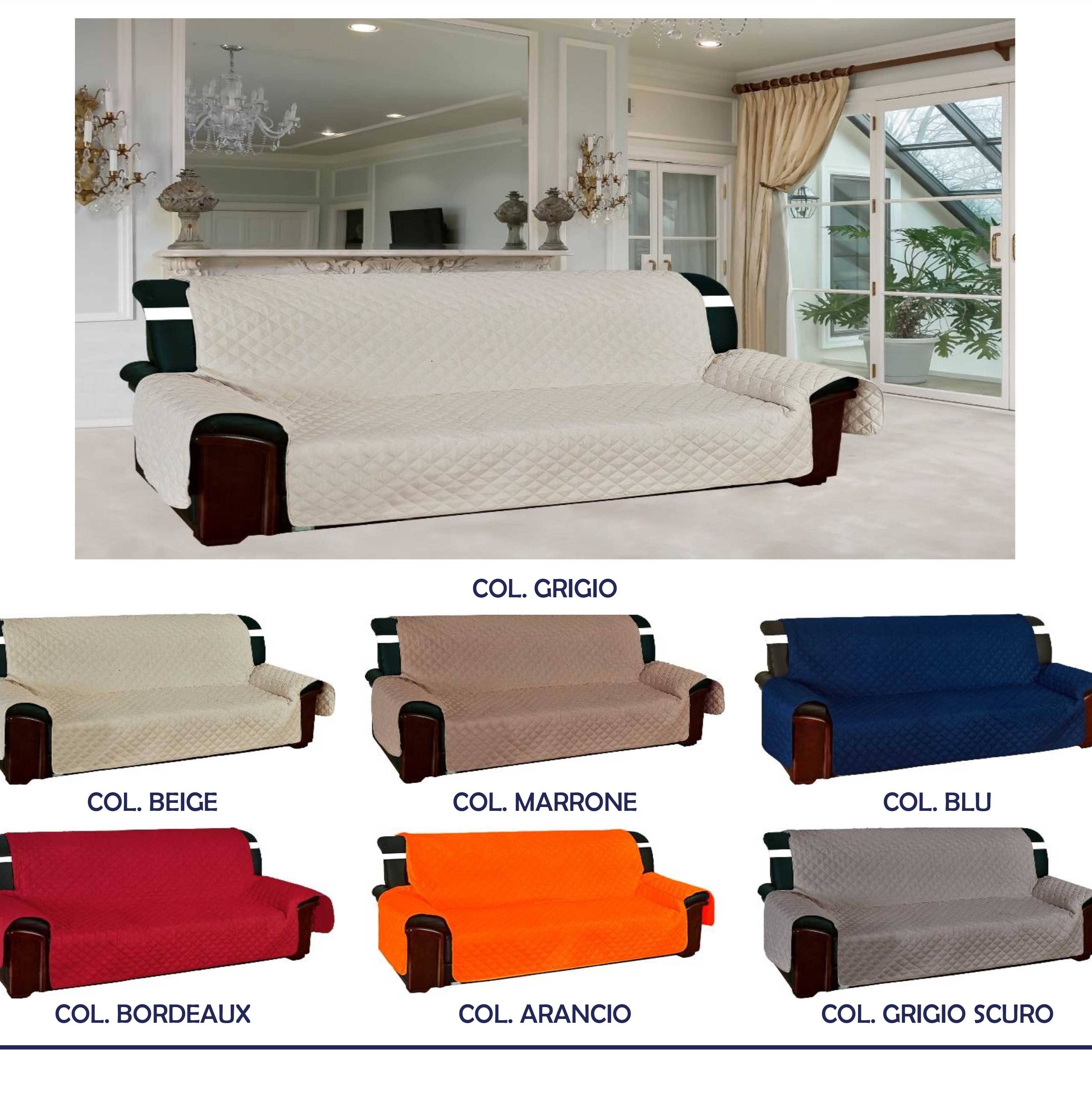Copripoltrona trapuntato antimacchia bordeaux