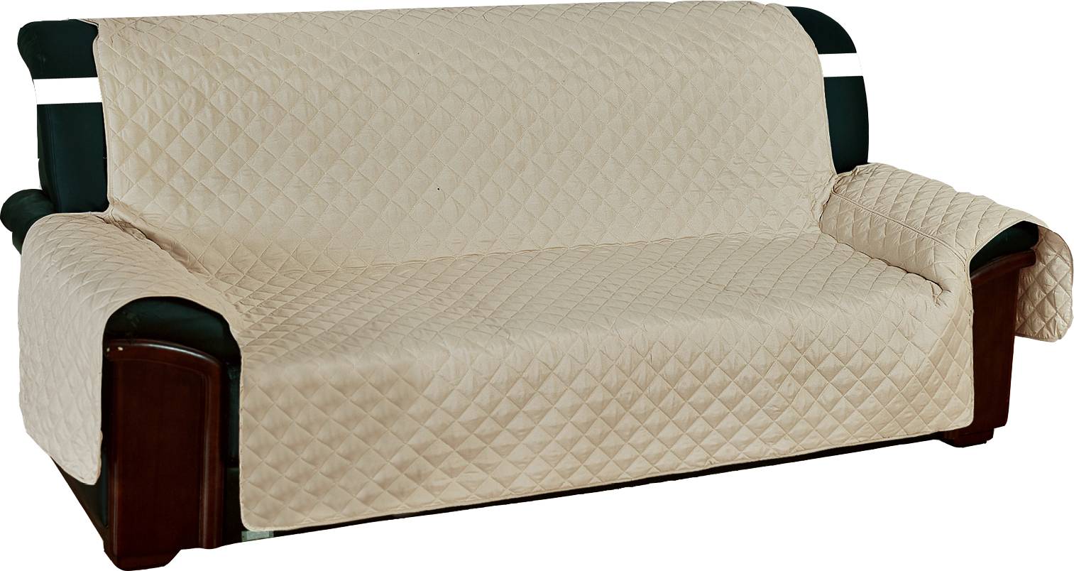 Copridivano Antimacchia Trapuntato Modello Sofà Marrone-Beige,  misuraPoltronacoloreMarrone-Beige