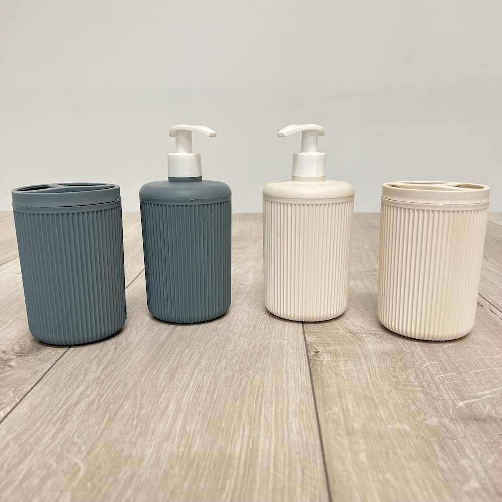 Set bagno sapone + spazzolino 2 pezzi Grigio