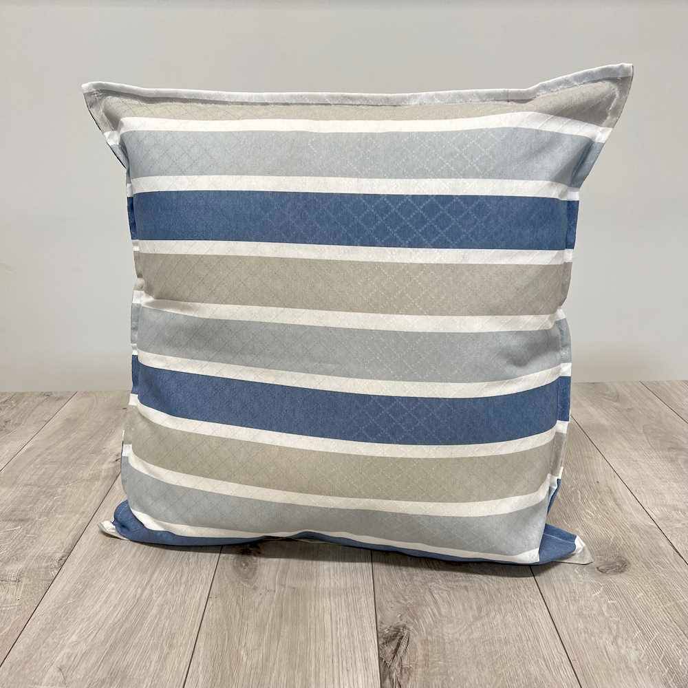 Cuscino imbottito piquet 70 x 70 Portofino Blu