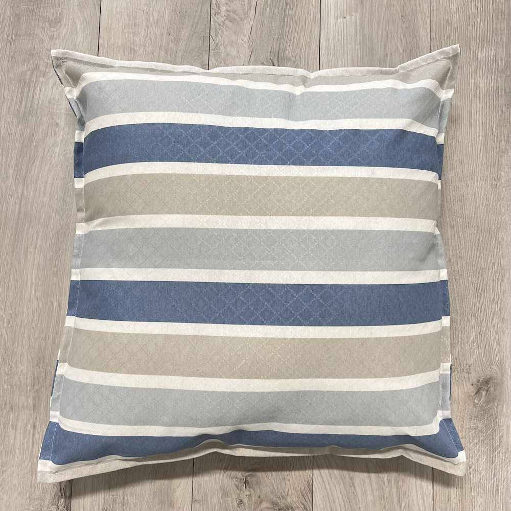 Cuscino imbottito piquet 70 x 70 Portofino Blu