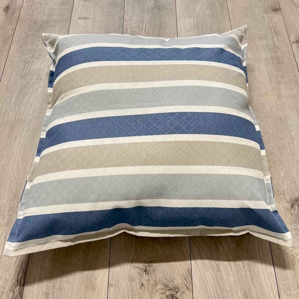 Cuscino imbottito piquet 70 x 70 Portofino Blu