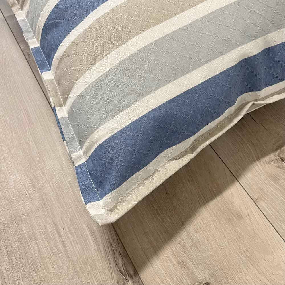 Cuscino imbottito piquet 70 x 70 Portofino Blu