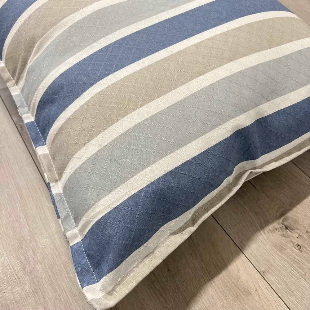 Cuscino imbottito piquet 70 x 70 Portofino Blu