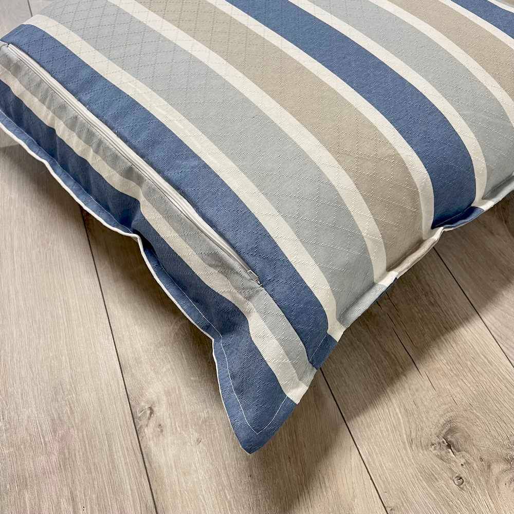 Cuscino imbottito piquet 70 x 70 Portofino Blu