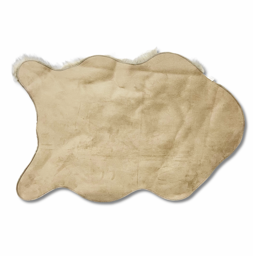 Tappeto pelliccia ecologica Stoccolma miele 60 X 90
