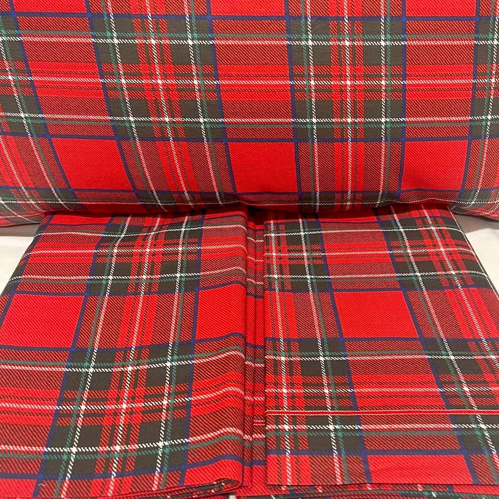 Completo Lenzuola Kilt rosso Singolo