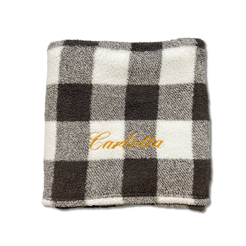 Plaid Sherpa Berry scozzese 130 x 160 Personalizzato