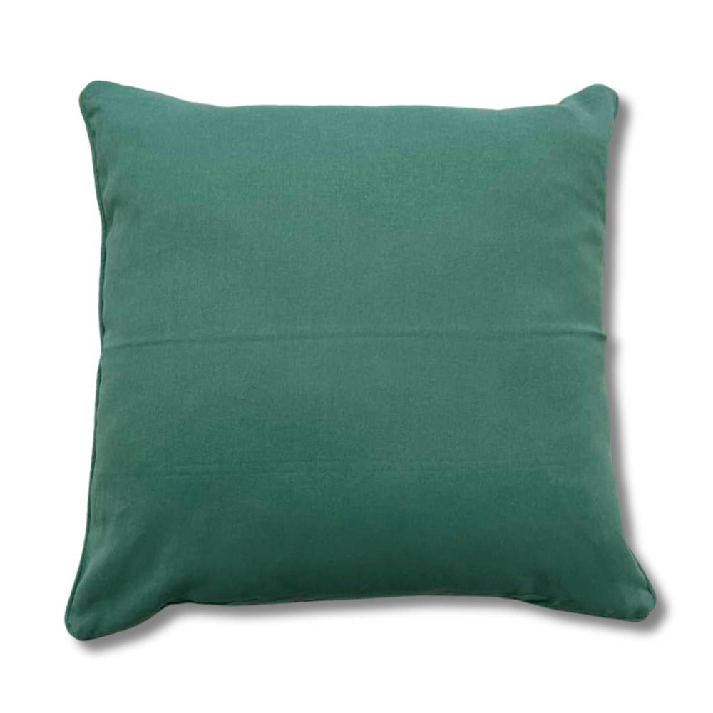 Cuscino imbottito 50 x 50 tinta unita verde