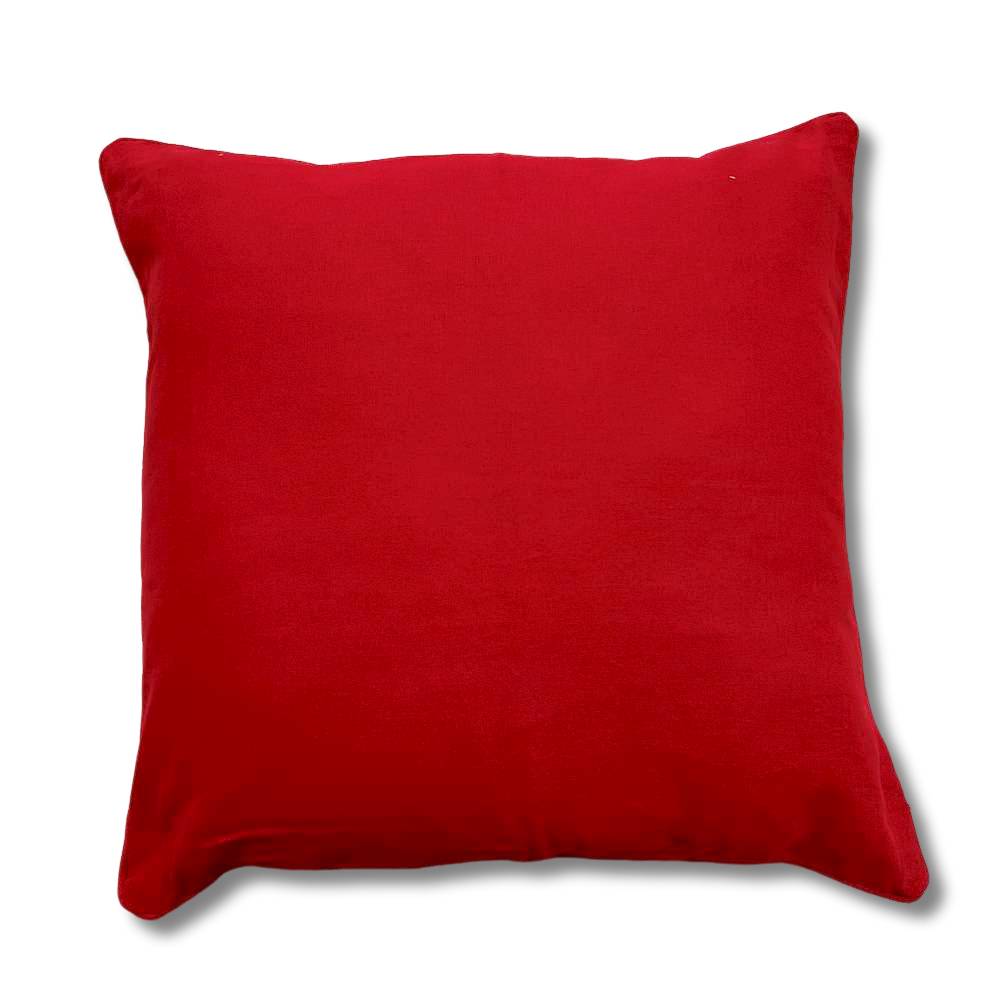Cuscino imbottito 50 x 50 tinta unita rosso