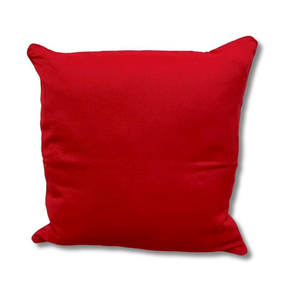 Cuscino imbottito 50 x 50 tinta unita rosso