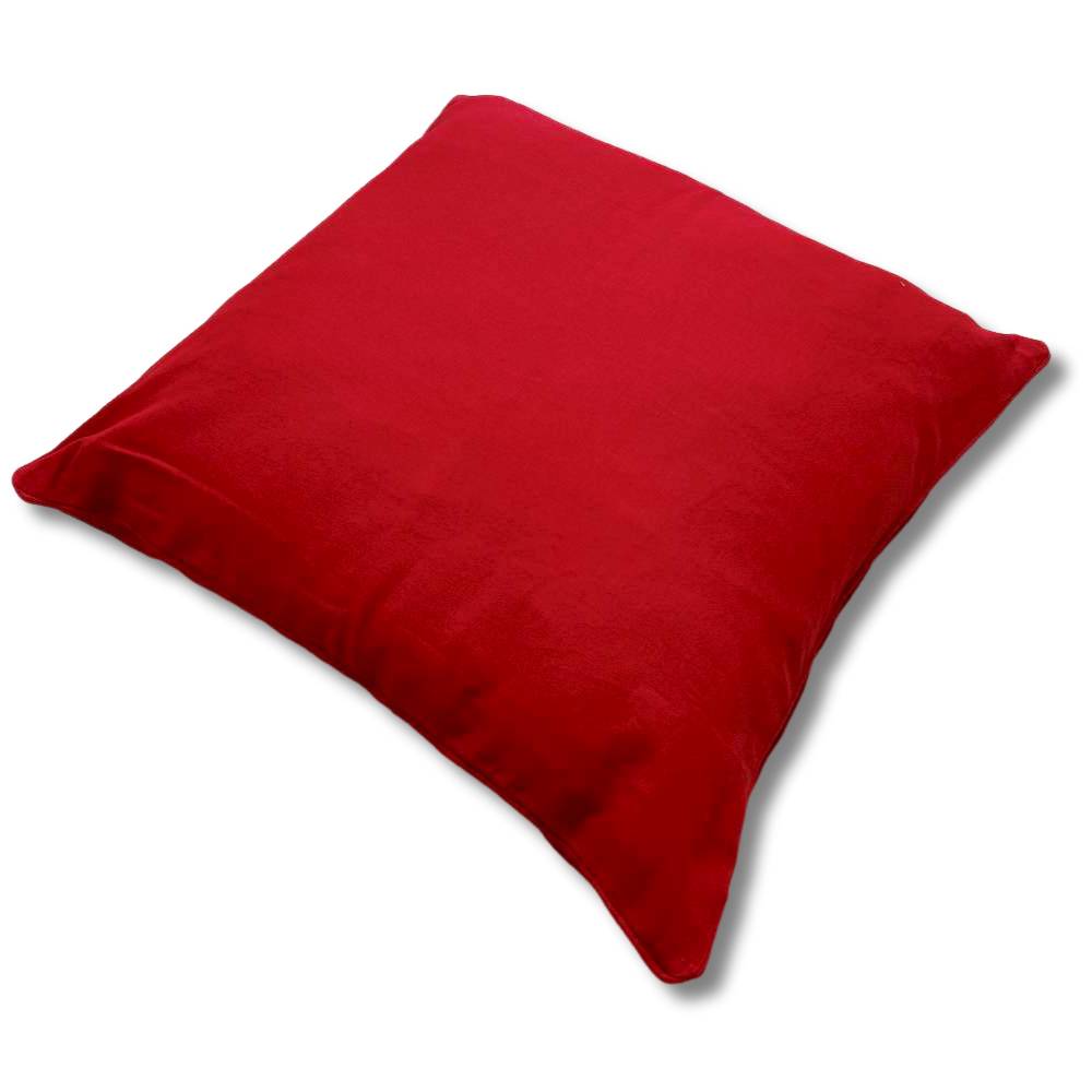 Cuscino imbottito 50 x 50 tinta unita rosso