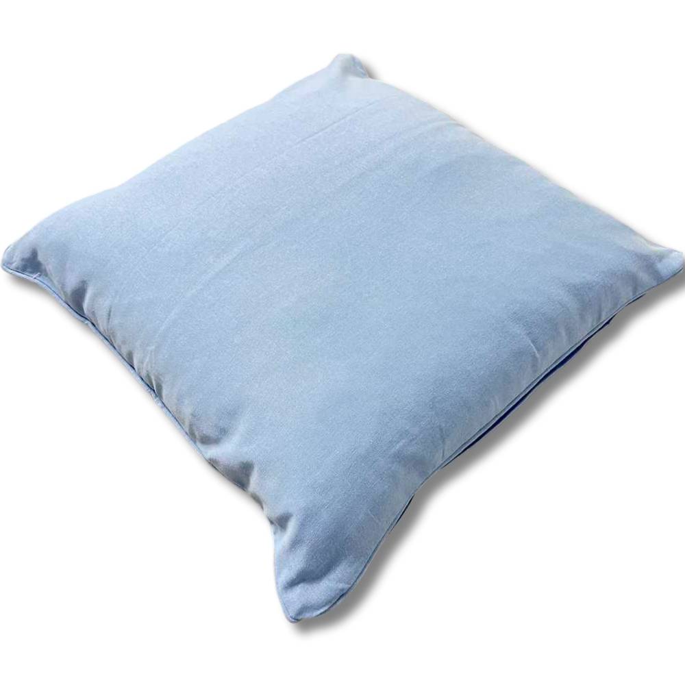 Federa cuscino 40 x 40 tinta unita azzurro