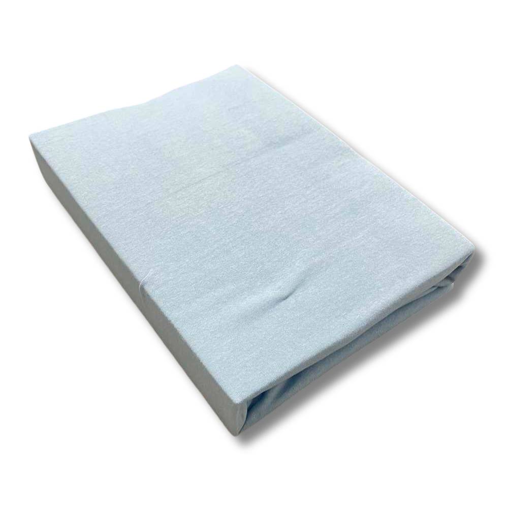 Lenzuolo sotto con angoli Jersey azzurro singolo