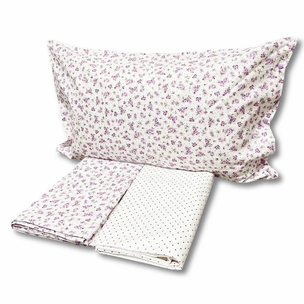 Completo Lenzuola Violette Lilla singolo
