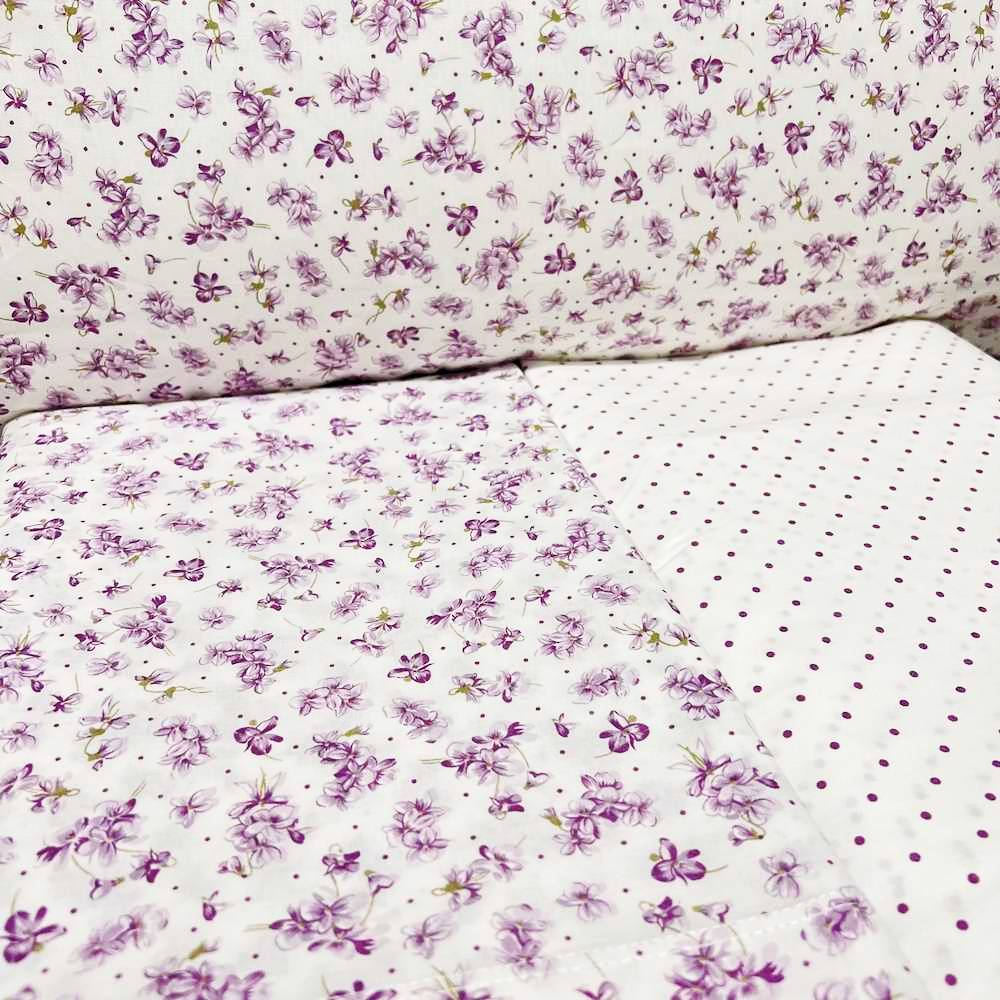 Completo Lenzuola Violette Lilla singolo