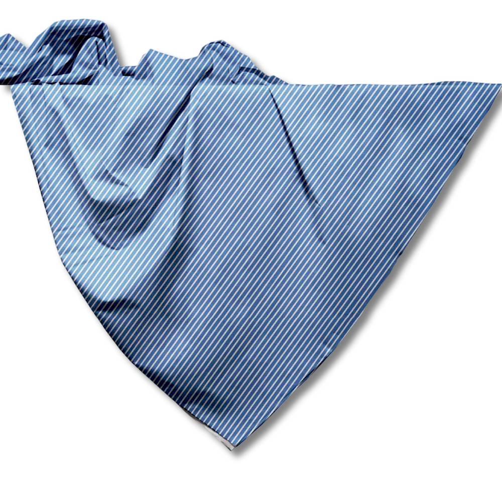 Copritutto Foulard cotone leggero manhattan Riga blu 260 x 280