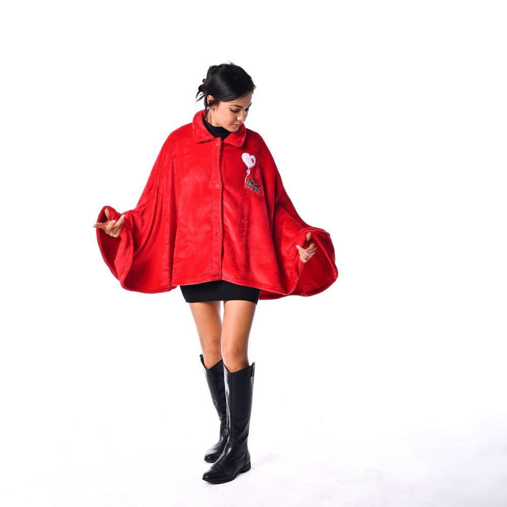 Mantella - Poncho Sublime Bordeaux Personalizzato
