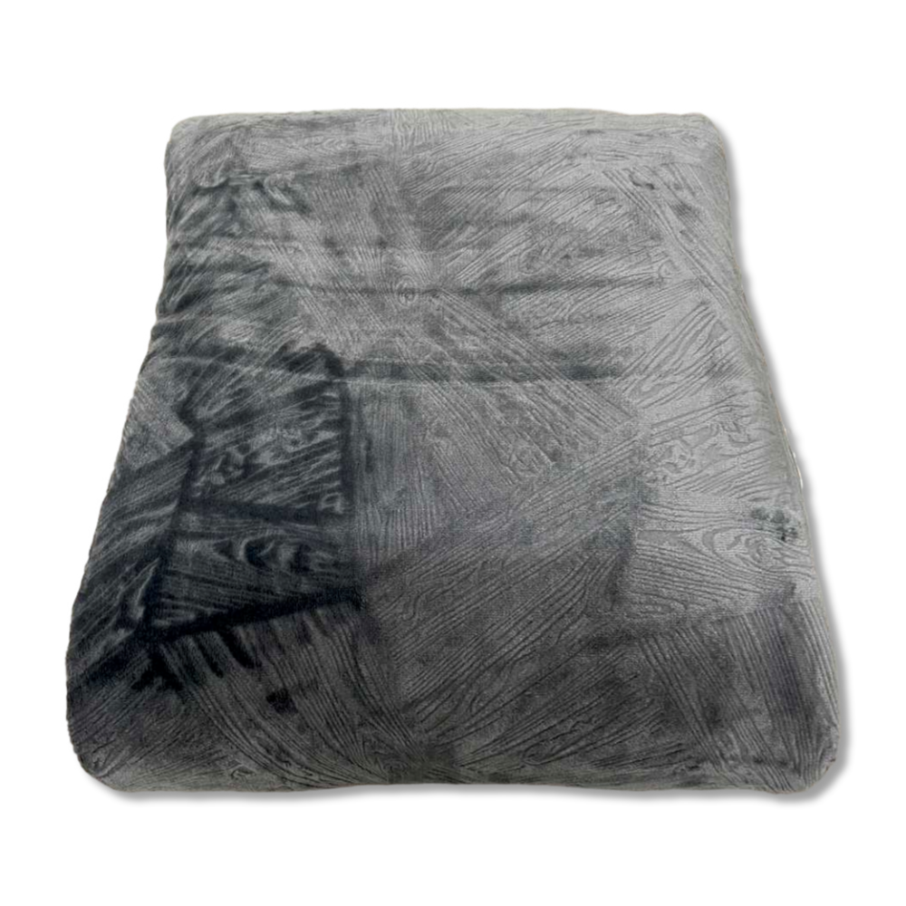 Plaid Tresor grigio matrimoniale 210 x 240