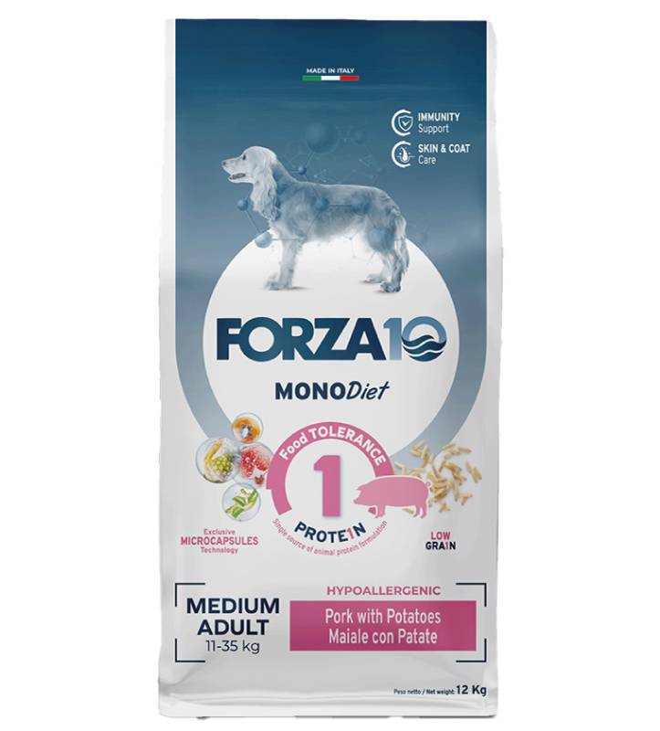 Forza 10 - MonoDiet - Medium - Adult - Maiale - 12kg 