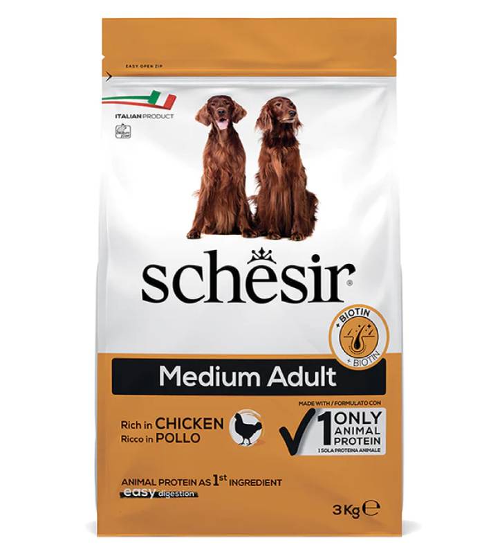 Schesir Dog - Medium Adult - Pollo -  3 kg