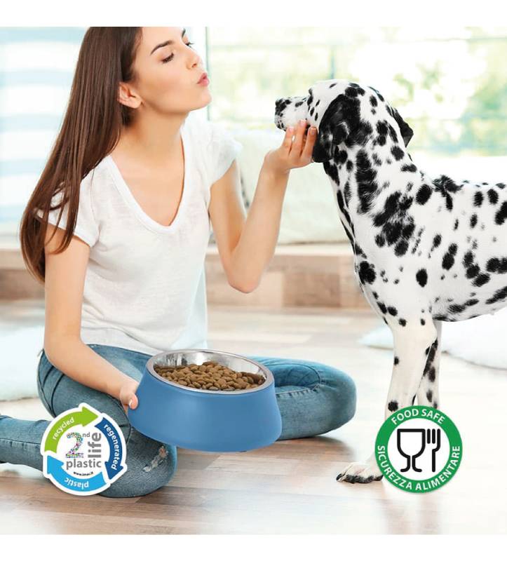 Imac - Ciotola Acciaio e Plastica Ricicalata - Diva 4 - 0.9 L