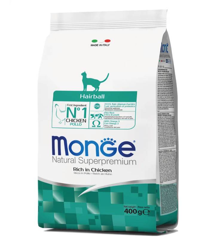 Monge Cat - Natural Superpremium - Hairball - 400gr